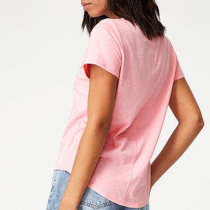 Vêtements pour femmes, haut à manches courtes, imprimé cils, décontracté, prix d'usine - Product Image 4