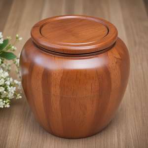 Urne funéraire en bois de haute qualité pour adultes Meilleure qualité Cendres adultes en bois uni à prix raisonnable Fournitures funéraires - Product Image 5