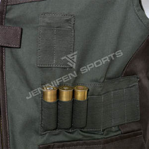 Gilet de chasse imperméable en Gore-Tex grande taille pour l'hiver, bandes de cartouches, tissu en toile de coton/nylon, fermeture éclair, poches avant - Product Image 4