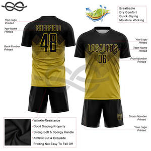 Vêtements de sport personnalisés en polyester à séchage rapide de qualité supérieure pour hommes uniformes de football football personnalisé France maillots de football - Product Image 2