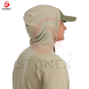 Nueva ropa de pesca barata para hombres, ropa de pesca de manga larga, fabricante de sudaderas con capucha de pesca en blanco personalizado - Product Image 2