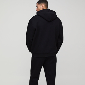 Personnalisé en gros prix d'usine dernier survêtement surdimensionné Boxy homme imprimé de texte officiel dans le monde zip pour la saison d'hiver - Product Image 3