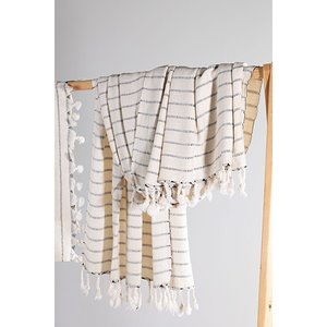 Ensemble de peshtemal en bambou naturel-tissé à la main, doux et à séchage rapide - Product Image 2