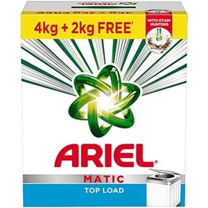 Buy Ariel Detergent Washing Powder Matic <b>Top</b> <b>Load</b> 4 Kg - Product Image 1