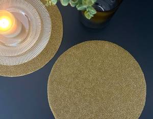 Salvamanteles con Cuentas Hecho a Mano, Decoración de Lujo para Comedor, Diseño Personalizado, Duradero, Antideslizante, Pieza Única, Regalo de Inauguración de Casa - Product Image 2