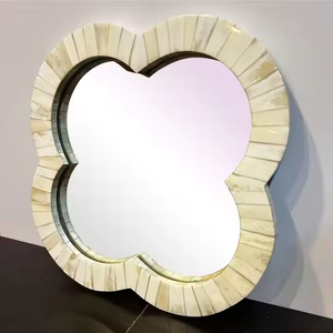 Marco de espejo con incrustaciones de hueso a la venta, lo mejor del mayorista directo, espejo decorativo para sala de estar hecho a mano por Crescent Crafts - Product Image 2