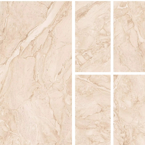 Moderno clásico Dyna Beige 600x1200mm porcelana esmaltada azulejos interiores sólidos baldosas antibacterianas brillantes para baño Villa - Product Image 1