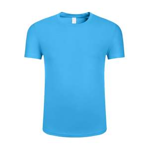 Offre Spéciale hommes été T-Shirt 100% Polyester col rond décontracté haut de course séchage rapide et coupe ajustée pour les activités de plein air expédition DDP - Product Image 1