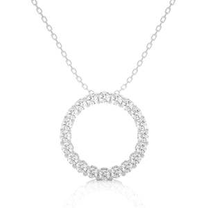 จี้เพชรทรงกลมสำหรับผู้หญิง - Product Image 3