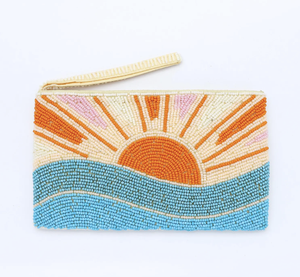 Pochette perlée avec fermeture éclair, sac de soirée fait main pour occasions formelles, style mariage - Product Image 1