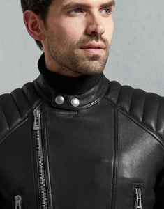 Chaquetas de Motociclista de Cuero Personalizadas para Hombre, Servicio OEM, Ropa Deportiva Transpirable de Secado Rápido para Motociclismo y Uso Casual - Product Image 3