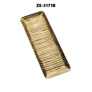 Bandeja de Metal Hecha a Mano de Tendencia Mundial para Exportación, Bandeja de Metal Premium Hecha a Mano con Acabado Dorado Brillante y Seguro - Product Image 2