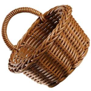 ตะกร้าหวายตกแต่งด้วยมือคุณภาพดีด้วยงานออกแบบที่เป็นเอกลักษณ์สำหรับโซลูชั่นการจัดเก็บแบบชนบท - Product Image 5