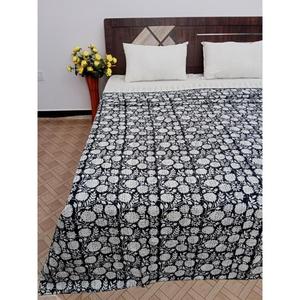 Handmade Bohemian Floral Reversible Bedspread Queen Size Indian Cotton Gudari <b>Throw</b> Kantha <b>Quilt</b> Hotel Decorative Blanket Home - Product Image 2