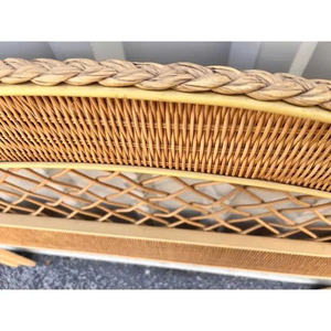 Wood and <b>Rattan</b> <b>Bed</b> Headboard Solid Wood <b>Frame</b> Cane Woven Headboard Classic Bedroom Furniture Headboard for <b>Bed</b> OEM ODM - Product Image 3