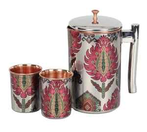 Jarra de agua de cobre puro personalizada exclusiva de alta calidad, tapa de jarra de cobre superior, teteras, teteras, precio competitivo, excelente - Product Image 6