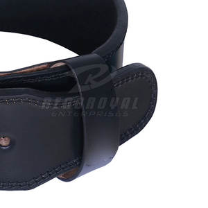 Cinturón de una sola punta de cuero duradero para entrenamiento con pesas Cinturón de gimnasio de una sola punta de grado profesional - Product Image 5