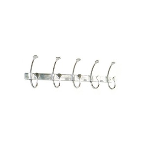 Modern Key Shape Coat <b>Hooks</b> Mirror Polished Aluminum Sleek Grey Perfect For Stylish Home Key <b>Racks</b> And Organizers - Product Image 4