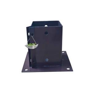 Plaque <span class=keywords><strong>de</strong></span> base carrée pour <span class=keywords><strong>poteau</strong></span> <span class=keywords><strong>de</strong></span> clôture <span class=keywords><strong>de</strong></span> jardin en métal galvanisé antirouille - Product Image 4