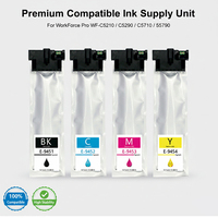 Enlite Wholesale Kompatibel untuk Epson T9451 T9452 T9453 T9454 Kantong Tinta Pigmen untuk Sistem Pencetakan WorkForce Pro WF-C5290 C5790