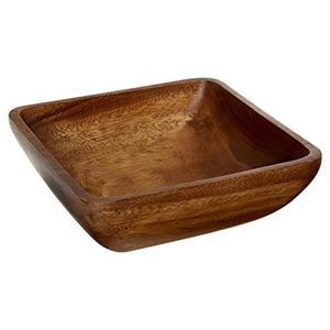 Ensemble de bols de service en bois, couverts de fruits secs, bol rond pour serveur de salade, vaisselle, bols de service en bois naturel à prix de vente entiers - Product Image 4