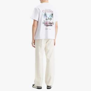 T-shirt DTF surdimensionné blanc 100% coton French Terry 280 GSM Crewneck Retro Graphic Tee Premium Streetwear & Urban Fashion - Product Image 4