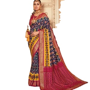 Último diseñador Dola Silk Patola Impreso Saree Por Fab Zone - Product Image 1