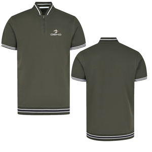 Camiseta de Manga Corta para Hombre de Alta Calidad, Personalizada para Golf, Diseño Sólido, Tejido de Punto Teñido, Cómodo, Poliéster/Algodón - Product Image 2