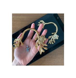 Dernière conception poignée de plateau en laiton produit le plus vendu 100% poignée de plateau de service en laiton véritable design moderne - Product Image 2