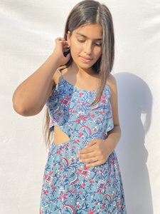 2022 verano elegante vestido Midi acampanado para mujer estampado Floral único manga corta Casual Oficina fiesta Formal cintura Natural - Product Image 6