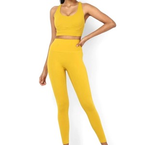 Leggings pour femmes à taille haute, couleur unie, extensibles, respirants, doux, confortables, sportifs, tricotés en spandex et nylon, toutes saisons - Product Image 6