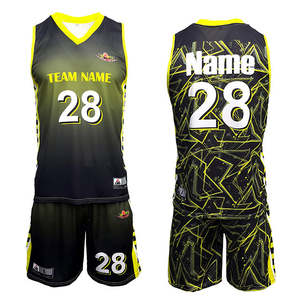 Ensemble d'uniformes de basket-ball d'équipe pour hommes jeunes garçons maillot sans manches personnalisé avec short respirant - Product Image 1