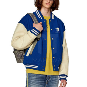 Veste de survêtement pour homme, coupe-vent, respirante, écologique, col montant, logo frontal, mélange coton/laine, haute qualité - Product Image 4