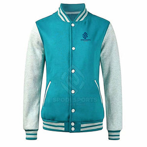 Veste Letterman pour hommes grande taille en vente en gros à usage extérieur Veste Letterman pour hommes à col montant - Product Image 1