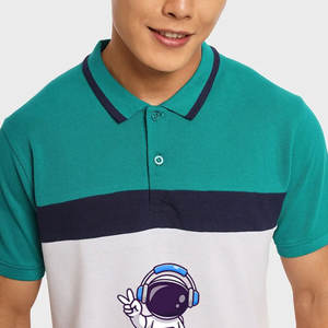 Polo para hombre de alta calidad, último diseño, transpirable, tejido de algodón, manga corta, sólido para Polo, personalizable - Product Image 2