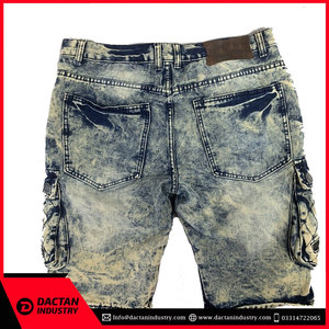 กางเกงขาสั้นผู้ชายลายกรดไฮสตรีทสวมใส่สบาย - Product Image 2