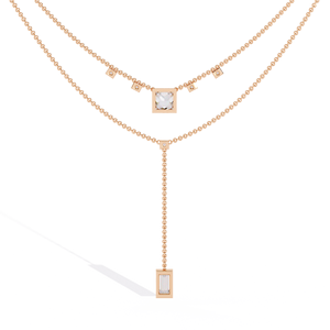 Lab-Grown Diamond 14K <b>Yellow</b> Gold Vintage IGI Certified Layered Necklaces Women's Fine <b>Jewellery</b> - Product Image 3