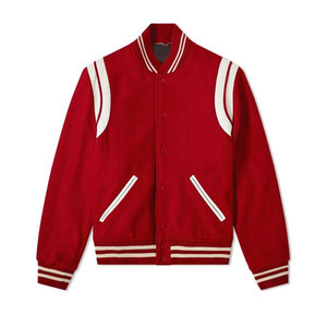 แจ็กเก็ตเบสบอลสำหรับผู้ชาย2026เสื้อกีฬาทรงหลวมหลวมปักโลโก้ได้ตามต้องการ - Product Image 3