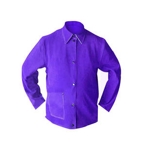 Prix d'usine Veste en cuir fendu ignifuge résistante aux flammes personnalisée Vêtements de travail de protection Chemise pour hommes femmes Tailles disponibles - Product Image 1