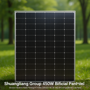 Panel Solar Monocristalino Bifacial HJT Tipo N de 450W del Grupo Shuangliang - Product Image 3