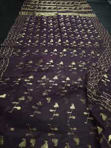 Prix exclusif bon marché Dhakai Jamdani Sharee Qualité d'exportation pour les femmes TISSU JAMDANI Bleu VERT Rouge doré du Bangladesh - Product Image 2