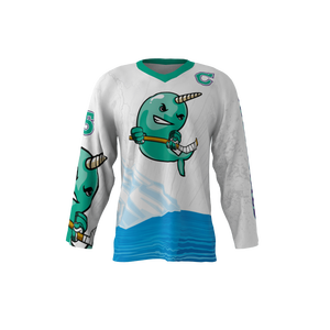 Jersey de Hockey Sublimado Personalizado Premium Sibrin |   Diseños Personalizados 100% Poliéster de Secado Rápido |   Ropa de Hockey sobre Hielo Personalizada - Product Image 5