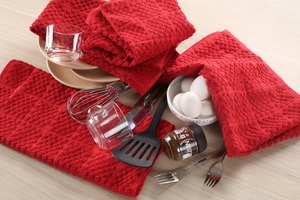 Serviettes de cuisine éponge 6 pièces 100% séchage rapide Super doux et absorbant torchons en coton serviettes de barre pour usage en cuisine - Product Image 5