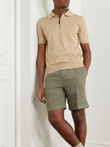 Classique couleur unie décontracté mode hommes polos meilleure qualité 100% coton séchage rapide à manches courtes polos légers - Product Image 2