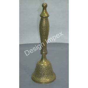 Cloche en laiton détaillant la main graver la conception de cloches de luxe cloche décorative en gros pour les décors de mariage et de noël - Product Image 1