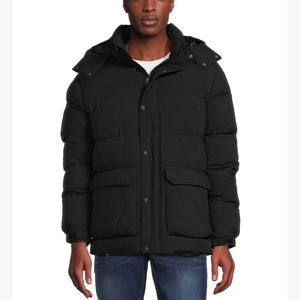 Men's Lightweight Zipper Closure Puffer Bubble Jackets Waterproof <b>Windbreaker</b> Insulated Stand Collar High Street Thick Coat - Product Image 5