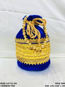 กระเป๋าพอตลี่ชนเผ่าหลากสีสุดพิเศษสำหรับงานแต่งงานหรือโอกาสพิเศษสำหรับของขวัญตอนเย็นขององค์กร - Product Image 4