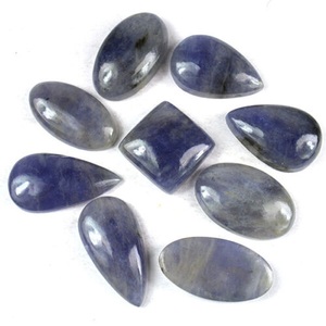 Pierre naturelle Iolite cristal Mix Shape Loose Gemstone Cabochon pierre précieuse cristal de guérison Toutes les formes Cabochon grossiste - Product Image 1