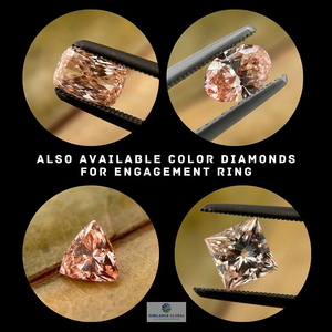 14K Princess Lab Grown Diamond Ring IGI Gold Lab Creado Diamond Ring Para Boda y anillo de compromiso o banda - Product Image 5