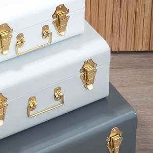 <b>Decorative</b> Metal Trunk <b>Box</b> Handmade <b>Storage</b> Container in Best Price With Customization - Product Image 6